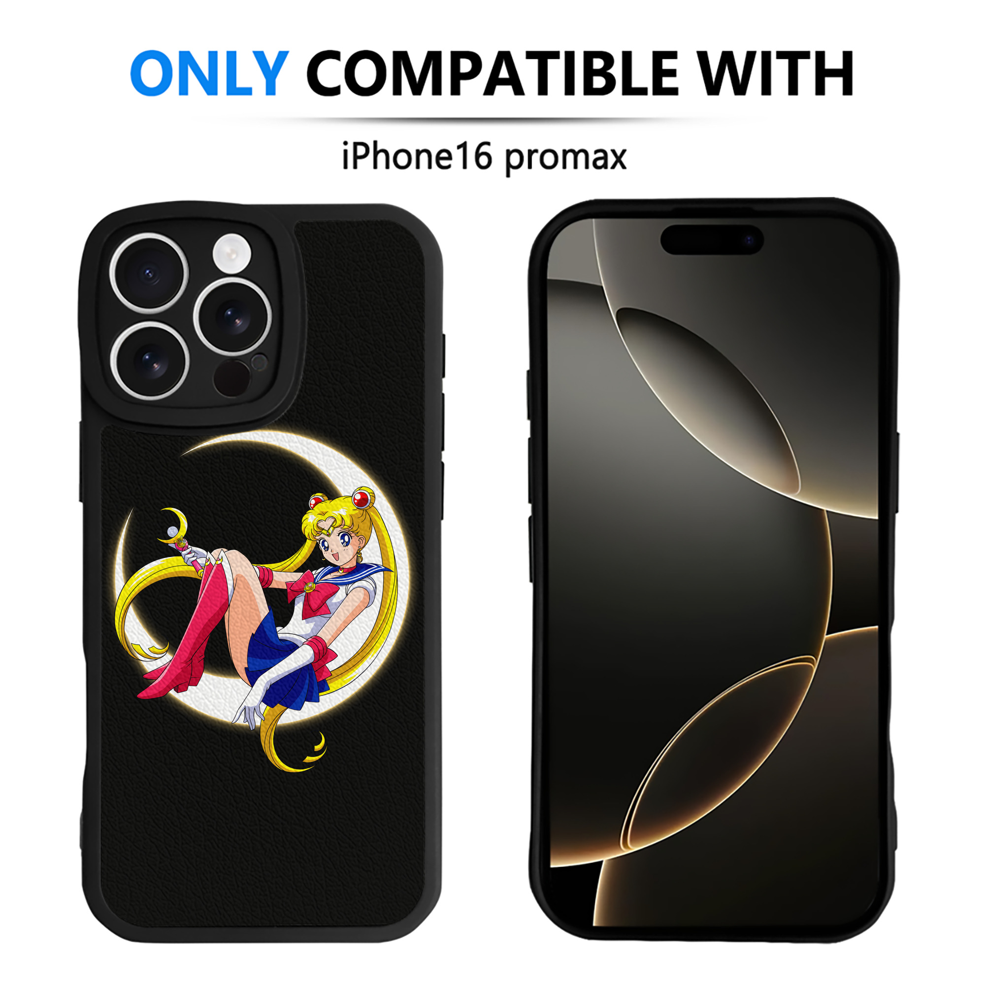 （画像用） 美少女戦士セーラームーン 月野 うさぎ つきの うさぎ Sailor Moon Tsukino Usagi 【iPhone 16シリーズ対応】シリコンスマホケース（レザー調） 材質：シリコン